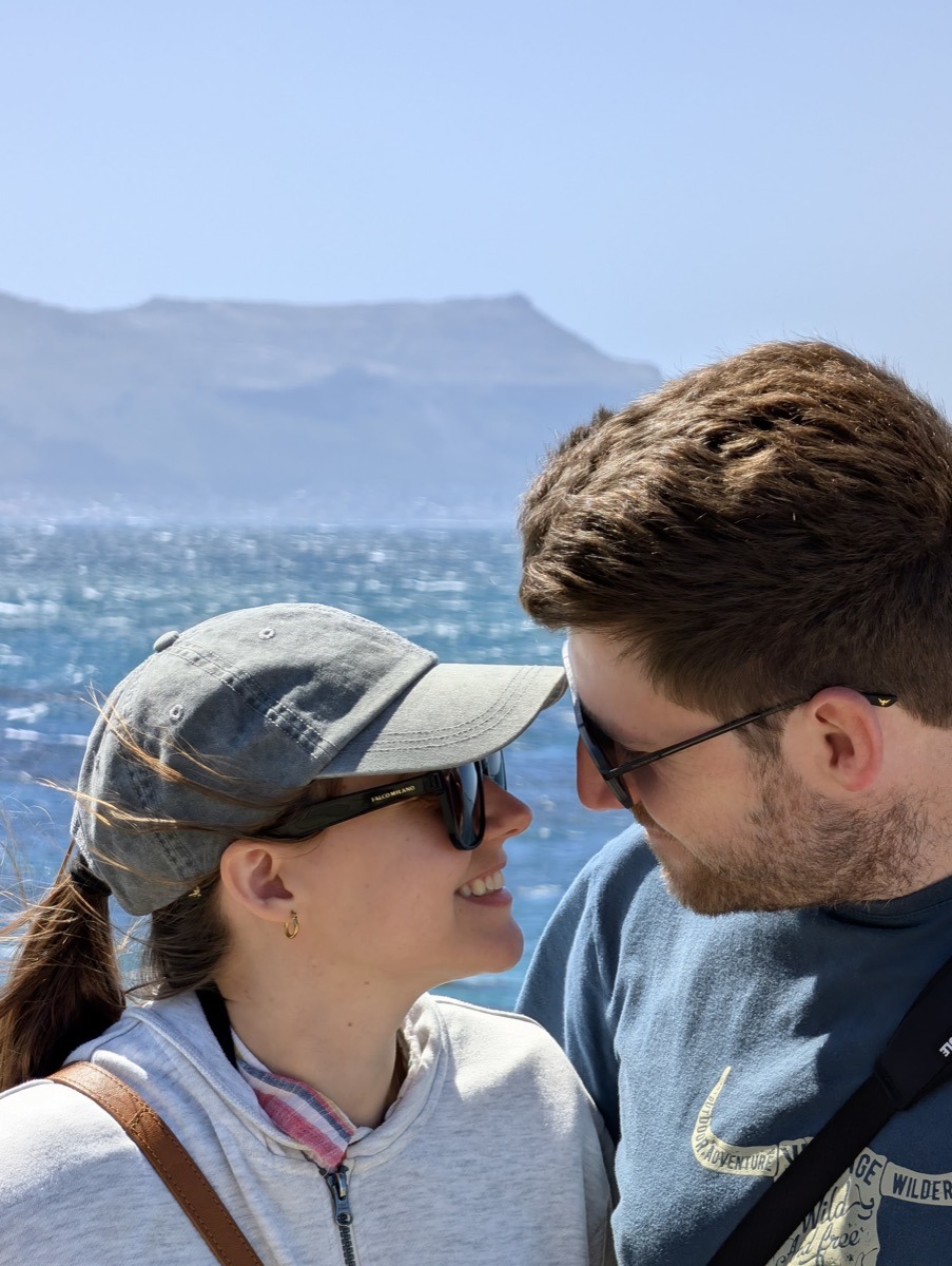 Michane and Ross by the sea