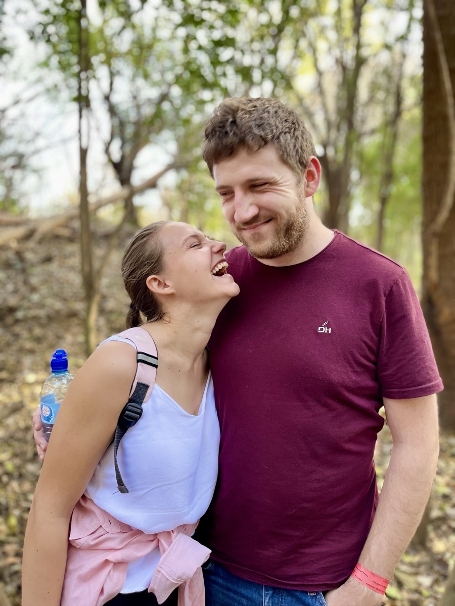 Michane and Ross on a date